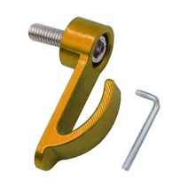 내마모성 알루미늄 합금 오토바이후크 싱글 홀 헬멧 가방 범용 5 색 4.7cm 1.6cm 1개, Gold