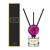 시즈넬 플라워 디퓨저 50ml 메리골드 퍼플, 베이비화이트