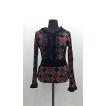 LBV097355F3001/소매와 가슴 프릴장식 블라우스 티셔츠