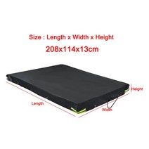 유니버설 트레일러 자동차 커버 자동 지붕 양산 방수 캠핑 차박 루프탑 티피 텐트 그늘막, 208x114x13cm