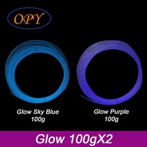 3D 프린터 필라먼트 luminance print filament 3d printer plastic 10m 100g sample red green sky blue 글로우, 글로우 pe  sb 100g