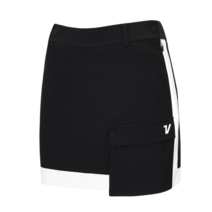 볼빅 여성 골프 배색 포켓 큐롯 스커트 VLCUM212_BK