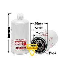 Fleetguard Cummins 04A045C2508 디젤 엔진을위한 연료 여과기 FS1212 연료물 분리기