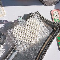 여자카드지갑 진주 비즈 지갑