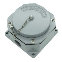 경성 경남 빈티지 외부 실외 옥외 주물 노출 산업용 방수 방수형 스위치 콘센트, 04.방수 콘센트 가로2구-8각