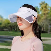 와이드플러스 골프 썬 캡 UV모자 자외선차단 여름용, 블랙2개1세트