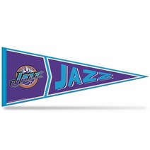 Rico Industries NBA 샬롯 호넷 레트로 30.5cm x 76.2cm 12인치 30인치 부드러운 펠트 페넌트 - 걸 수 있음 홈 데코 게임룸 맨 케이브 침실, Utah Jazz