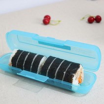 씨밀렉스 김밥 신선 트레이 플라스틱 김밥보관용기 휴대용 김밥 케이스 보관통 수저통 젓가락 보관용기, 김밥트레이 블루