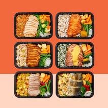 국민피티 피티도시락 6종 혼합 6팩 식단트레이닝 식단관리, 6종혼합(맛별1팩)