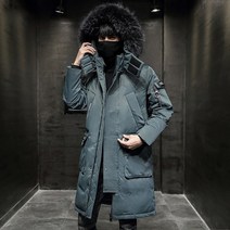 헤비구스다운 구스경량패딩 남자롱패딩 유행 코트 두꺼운 재킷 남성 후드 따뜻한 길이 연장 파카 코트 화이트 오리 hight 품질 남성 새로운 겨울 코트 3xl