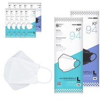 에이트슈가 숨쉬기편한 뉴슈가포 국내산 KF94 대형 마스크 개별포장, 블랙, 50장, 1매입