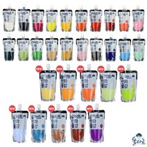 [바보사랑] 율아트 민화물감 대용량 100ml 30색 낱개 한국화, 색상:12.수감, 상세 설명 참조