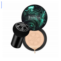 SUREYOULiKE 버섯 헤드 에어 쿠션 CC 크림 모이스춰 라이징 파운데이션 커버 쿠션 Natural Brightening Makeup BB 크림, 자연색