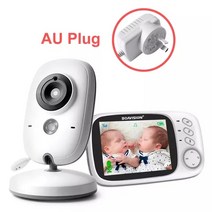 씨씨티비 소형 매장 cctv 야외 무선카메라 vb603 비디오 베이비 모니터 2.4g 무선 3.2 인치 lcd 2 웨이 오디오 토크 야간 감시 보안 카메라 베이비 시터, 좋은-vb603-au