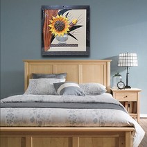 일음쇼핑^^*m해바라기가죽액자 좌커텐 인테리어 벽걸이 액자틀 그림 벽걸이용 거실 엔틱 소품 형벽장식일medi^*^, ab*^^선택없는