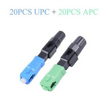광접속기 10200Pcs 임베디드 광섬유 고속 커넥터 UPCAPC SC 플러그 단일 모드 어댑터 빠른 필드 어셈블리 55mm217in, CN+Kit2