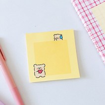 업무용 명품 가죽 다이어리 귀여운 강아지 곰 동물 시리즈 종이 메모 패드 50 매 할 일 목록 저널 노트 페, 05 50