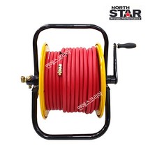 국산 동력 분무기호스릴 노스스타 7.5/8.5mm-50m/100m 고압호스 회전자 연결호스포함 농약호스 권취기 호스릴세트, 8.5mm-100M