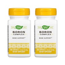 네이처스 웨이 붕소 컴플랙스 3mg 100 캡슐 2병, 1개, 기본