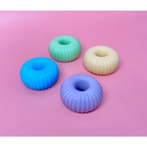 세로줄 도넛 6구몰드 비누 캔들 석고방향제 DIY