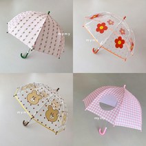 두돌아기우산 유아 돔 우산 아기 데이지 돔형 3살 4살