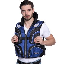 바다 갯바위낚시옷 구명조끼 전문낚시 멀티포켓, 푸른