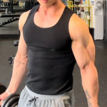 카미드 남성용 골지 나시 자체제작