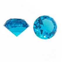 모든 색상 30mm40mm50mm 1 조각 유리 크리스탈 다이아몬드 웨딩 문진 기념품 X-mas 트리 홈 인테리어에 대 한, 50mm 1 piece, aquamarine