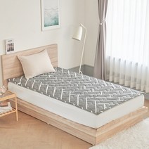 한일의료기 프리미엄 보듬 그래핀매트, 그레이헤링본, 싱글
