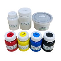 건축 도장기능사 실기시험 준비물 / 수성 유성 페인트 세트 붓세트, 수성페인트세트 (7종), 1개