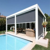 정자 루버지붕 공장 직접 판매 pergola bioclimatic 즐길 특혜 가격 야외 전문 디자인, 한개옵션0