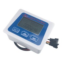 유량계 알람벨브 수도 계량기 G3/8 스레드 터빈 흐름 디지털 LCD 디스플레이 물 유량 센서 미터 온도 시간, 02 display only