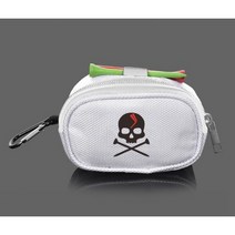 스페이스제이 골프공 케이스 2구 3구 여성 파우치 볼 주머니, 화이트