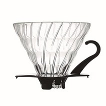 Hario V60 유리 커피 드리퍼 사이즈 02 화이트, Size 01_Black
