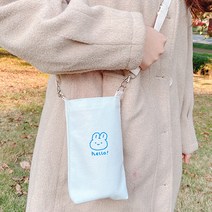 달자샵 1+1 귀여운 동물 프린팅 물통주머니 텀블러 에코 크로스백, 1개+1개, 양양이