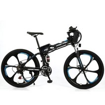3륜전기자전거 전기 접이식 자전거 Iithium 배터리 Ebike 알루미늄 강력한 Aldult MTB, Six blade wheels B+36V8AH