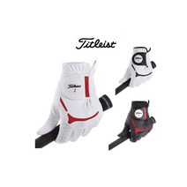 타이틀리스트 슈퍼 그립 골프 장갑 남성용 TG39 왼손용 화이트/블랙, 화이트