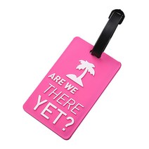 니어핀 스트랩 캐디백 네임택 골프백 이름표, 4개 1세트, 로즈레드