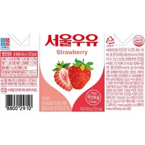 서울우유 멸균딸기우유200ml, 200ml, 87개