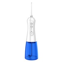 휴대용 구강세척기 물치실 휴대용 구강 세척기 USB 충전식 물 치아 클리너 워터 플로셔 제트 가정용, 02 파란
