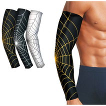 세련 패턴 농구 팔 보호대 암슬리브 추천 2p 팔꿈치보호대 운동암슬리브 농구팔토시 근육압박, 화이트