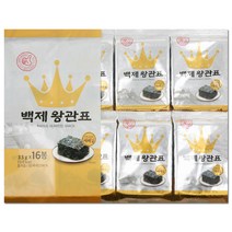백제 왕관표 재래 도시락김 3.5g x 16개, 단품, 단품