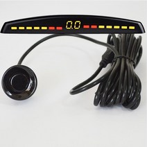 자동차 전방 감지 센서 Baseokro 주차 자동 Parktronic LED 디스플레이 역방향 백업 레이더 모니터 기 시스템 4 포함 599EA 2, 01 Black