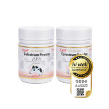 하이웰 프리미엄 초유 파우더 100% 100g X 2개, 1세트