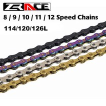 ZRACE 자전거 체인 8 9 10 11 SHIMANO SRAM Campagnolo LTWOO S-RIDE SENSAH 용 12 단 MTB 도로 자전거 플라이휠 시프트 체, 12S 실버 126L, 협력사