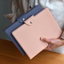 회사 업무용 미팅 교사 교직원 다이어리 커버 A5 6공 PU커버, 비치코랄