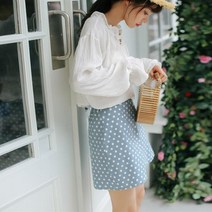 gsk1788b 도트 미니스커 스커트 미니 땡땡이 Lovely 데일리룩 러블리룩 유니크룩
