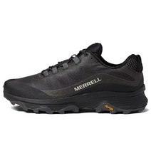 [머렐 정품]Merrell머렐 Moab 여성용 스피드 하이킹 슈즈 직물 구조 PU 폼 안창 FloatPro Foam™ 중창 블랙아스팔트