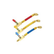 r22냉매 R134A R410A R22 R12 볼 밸브가 있는 냉동 충전 호스 세트 AC...