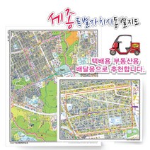 세종시 동별 지번 지도 75cm x 60cm 코팅 SJ, 지번지도, 보람동